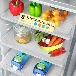 Clear Refrigerator Shelf Liners (8 Pack)