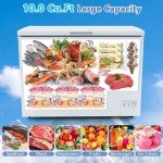 COSTWAY 10 Cu.Ft. Adjustable Temperature Chest Freezer