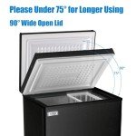 WANAI 3.5 Cu.Ft Compact Chest Freezer