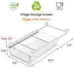 Vacane Under Shelf Pull-Out Refrigerator Drawer Organizer