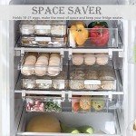 Clear Refrigerator Organizer Bins for Eggs