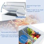 COSTWAY 10 Cu.Ft. Adjustable Temperature Chest Freezer