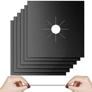 Non-Stick Gas Stove Burner Liner 10 Pack