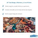 Summit 20" Free Standing Gas Range with Broiler