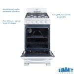 Summit 20" Free Standing Gas Range with Broiler