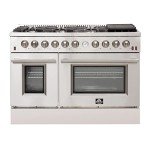 Forno 48" All Gas Double Oven Range - Stainless Steel