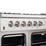 Forno 48" All Gas Double Oven Range - Stainless Steel
