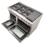 Forno 48" All Gas Double Oven Range - Stainless Steel