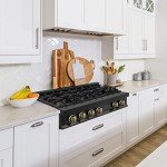 ZLINE 36" Gas Rangetop - Black Stainless Steel