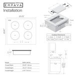 Empava 24" Induction Cooktop with 4 Burners
