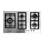 Summit 34-Inch 5-Burner Gas Cooktop - Stainless Steel