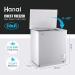 5.0 Cu.Ft White Chest Freezer with Removable Basket