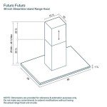 Futuro Island-Mount Range Hood 48" Stainless Steel