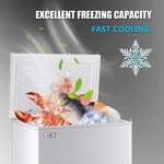 5.0 Cu.Ft White Chest Freezer with Removable Basket