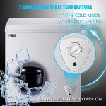 5.0 Cu.Ft White Chest Freezer with Removable Basket