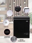 Adjustable Thermostat Chest Freezer with Storage Basket