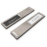 Stainless Steel Clean Dirty Dishwasher Magnet Sign