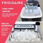 Frigidaire Compact Countertop Ice Maker, Black Stainless