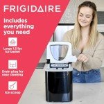 Frigidaire Compact Countertop Ice Maker, Black Stainless