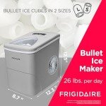 Frigidaire Silver Portable Ice Maker Machine - 26 lbs/day
