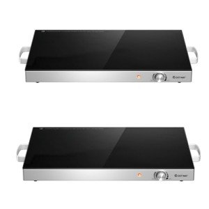 COSTWAY Adjustable Electric Food Warming Tray 25" x 15