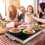 COSTWAY Adjustable Electric Food Warming Tray 25" x 15