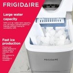 Frigidaire Silver Portable Ice Maker Machine - 26 lbs/day