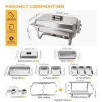 Festa Essential 4-Piece Buffet Chafing Dish Set