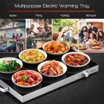 COSTWAY Adjustable Electric Food Warming Tray 25" x 15