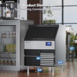 Coolski Under Counter Ice Maker 320LBS/24H