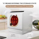 Portable Countertop Dishwasher with Built-in Water Tank