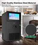 Quick Ice Maker for Commercial Use, 130Lbs/Day