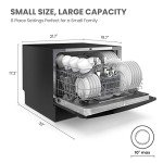 COMFEE Countertop Mini Dishwasher with 8 Programs