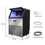 Commercial Ice Maker Machine – 270 lbs/24 hrs