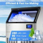 280Lbs Commercial Undercounter Ice Maker Machine