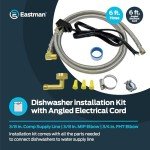 Dishwasher Installation Kit with Stainless Steel Connectors