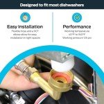 Dishwasher Installation Kit with Stainless Steel Connectors