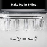 Silonn Countertop Ice Maker - 9 Cubes in 6 Mins