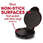 DASH 8” Electric Round Griddle - Red
