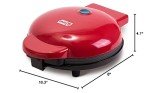 DASH 8” Electric Round Griddle - Red