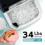 EUHOMY Portable Nugget Ice Maker for Home & Parties