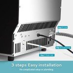 EUHOMY Stainless Steel Ice Maker - 99lbs Daily