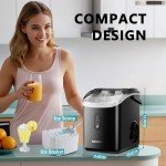 EUHOMY Portable Nugget Ice Maker for Home & Parties