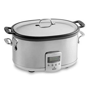 All-Clad 7 Quart Programmable Slow Cooker, Silver