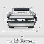 Breville Electric Panini Press Grill, Stainless Steel