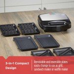 BLACK+DECKER 3-in-1 Waffle Iron and Grill