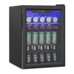 Erivess Compact Beverage Refrigerator for Soda and Beer