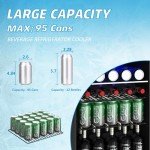 Erivess Compact Beverage Refrigerator for Soda and Beer