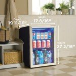 Danby 95 Can Beverage Center - Black/Steel