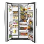 GE 36" Side by Side Refrigerator - Stainless Steel